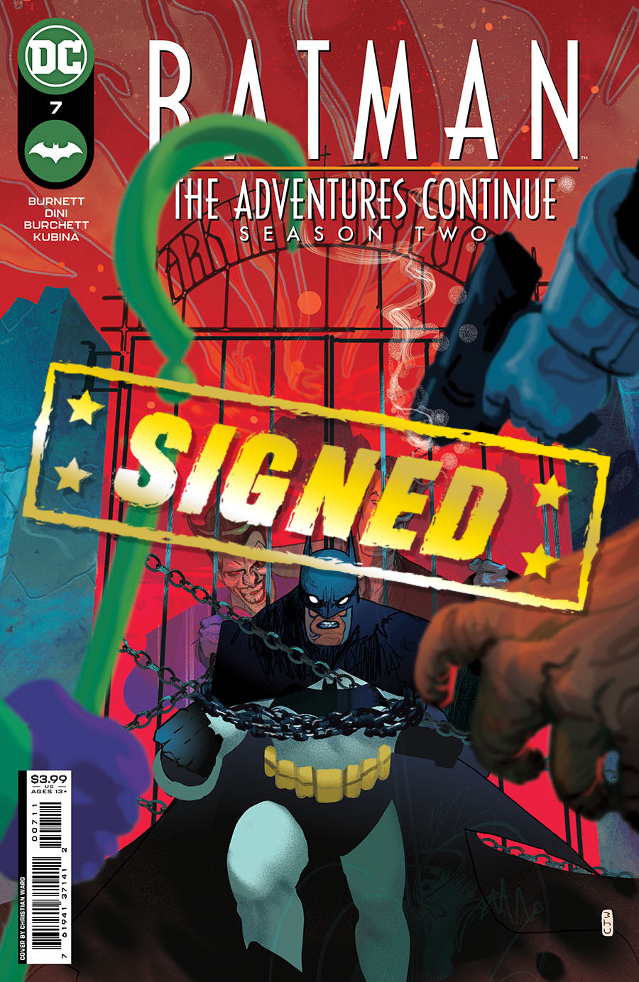 Batman The Adventures Continue Season II #7 Cover C Regular Christian Ward Cover Signed By Christian Ward