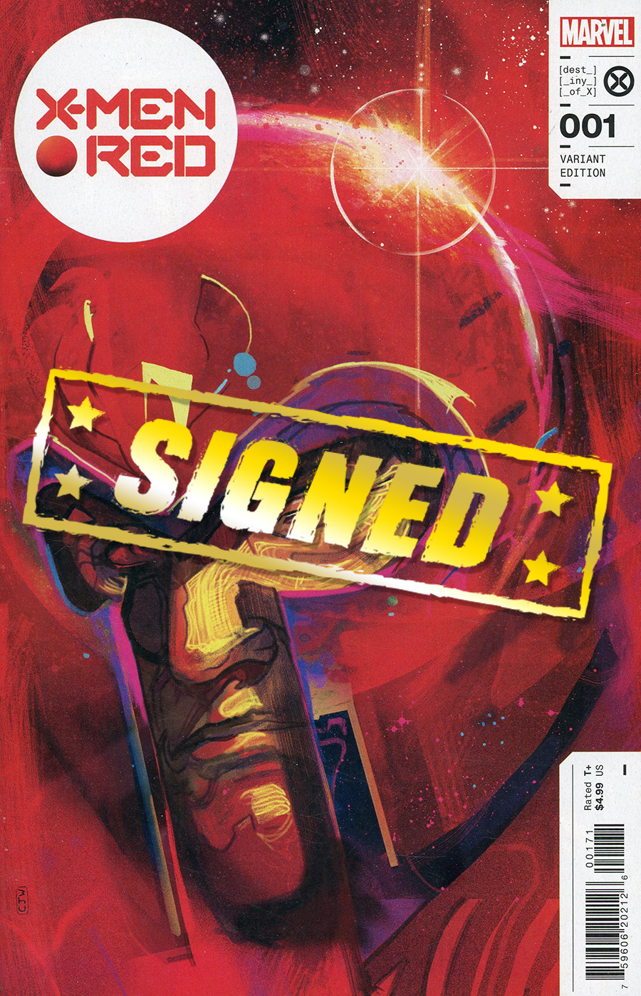 X-Men Red Vol 2 #1 Cover J Incentive Christian Ward Variant Cover Signed By Christian Ward