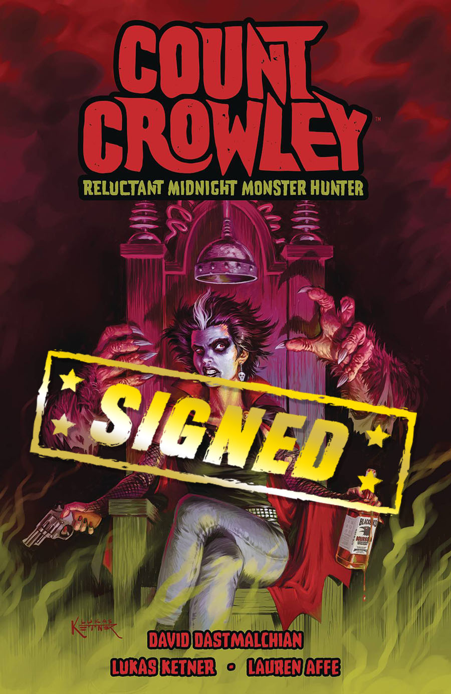 Count Crowley Vol 1 Reluctant Midnight Monster Hunter TP Signed By David Dastmalchian