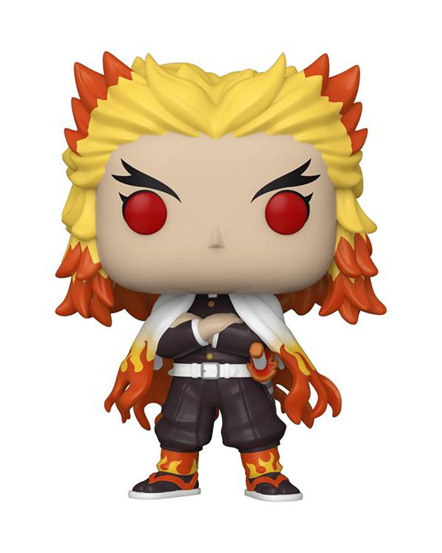 POP Animation Demon Slayer Kimetsu No Yaiba Kyojuro Rengoku Vinyl Figure