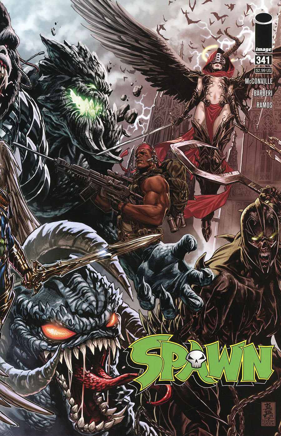 Spawn #341 Cover A Regular Mark Brooks Cover