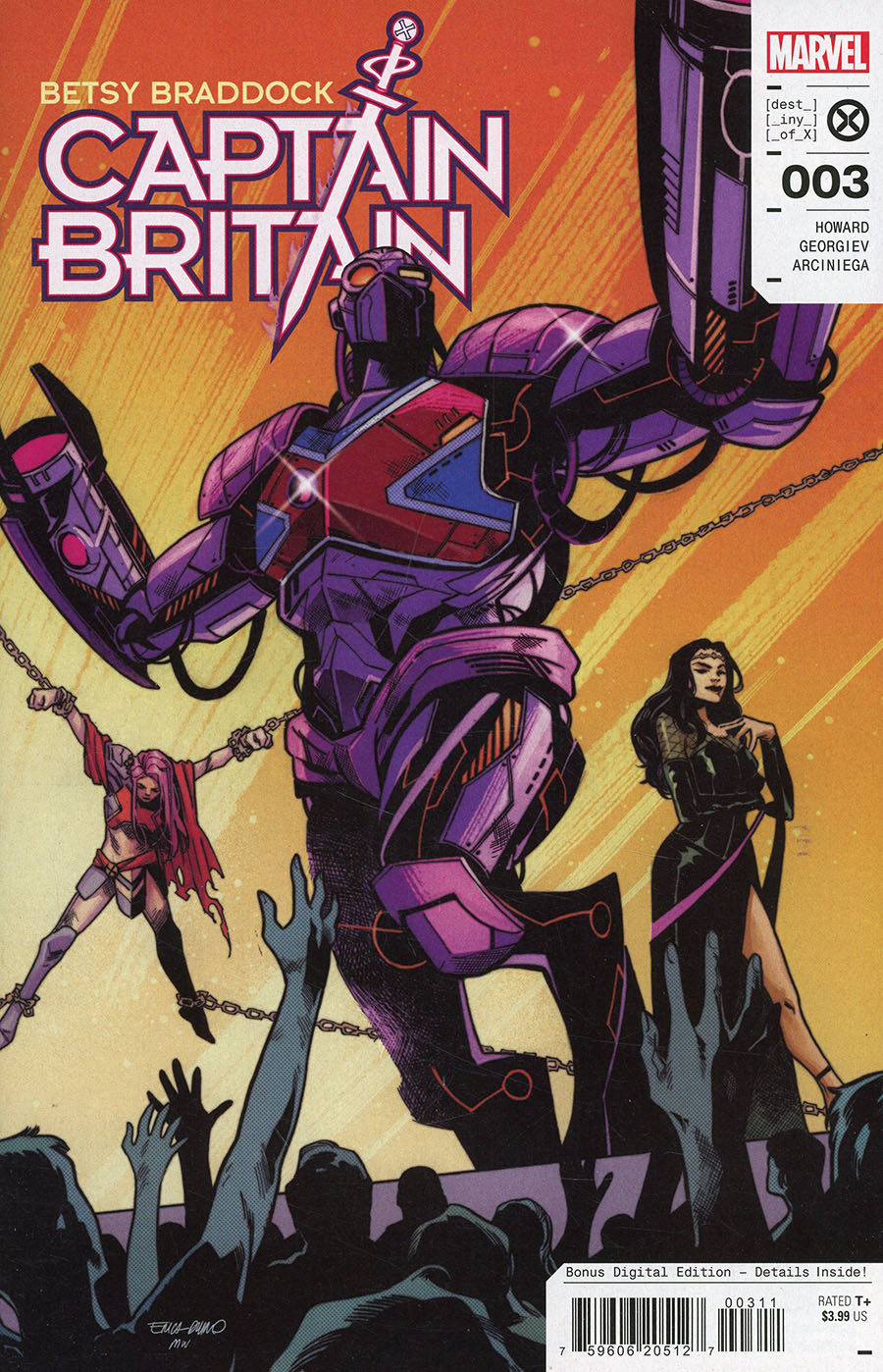 Betsy Braddock Captain Britain #3 Cover A Regular Erica Durso Cover