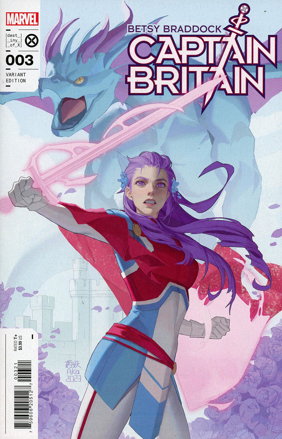 Betsy Braddock Captain Britain #3 Cover B Variant AKA Cover