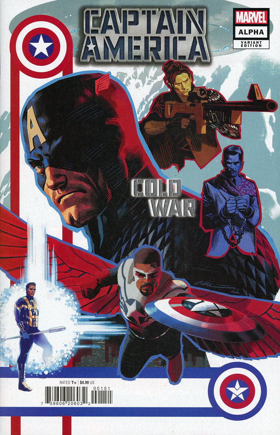 Captain America Cold War Alpha #1 (One Shot) Cover D Variant Daniel Acuna Cover (Captain America Cold War Part 1)