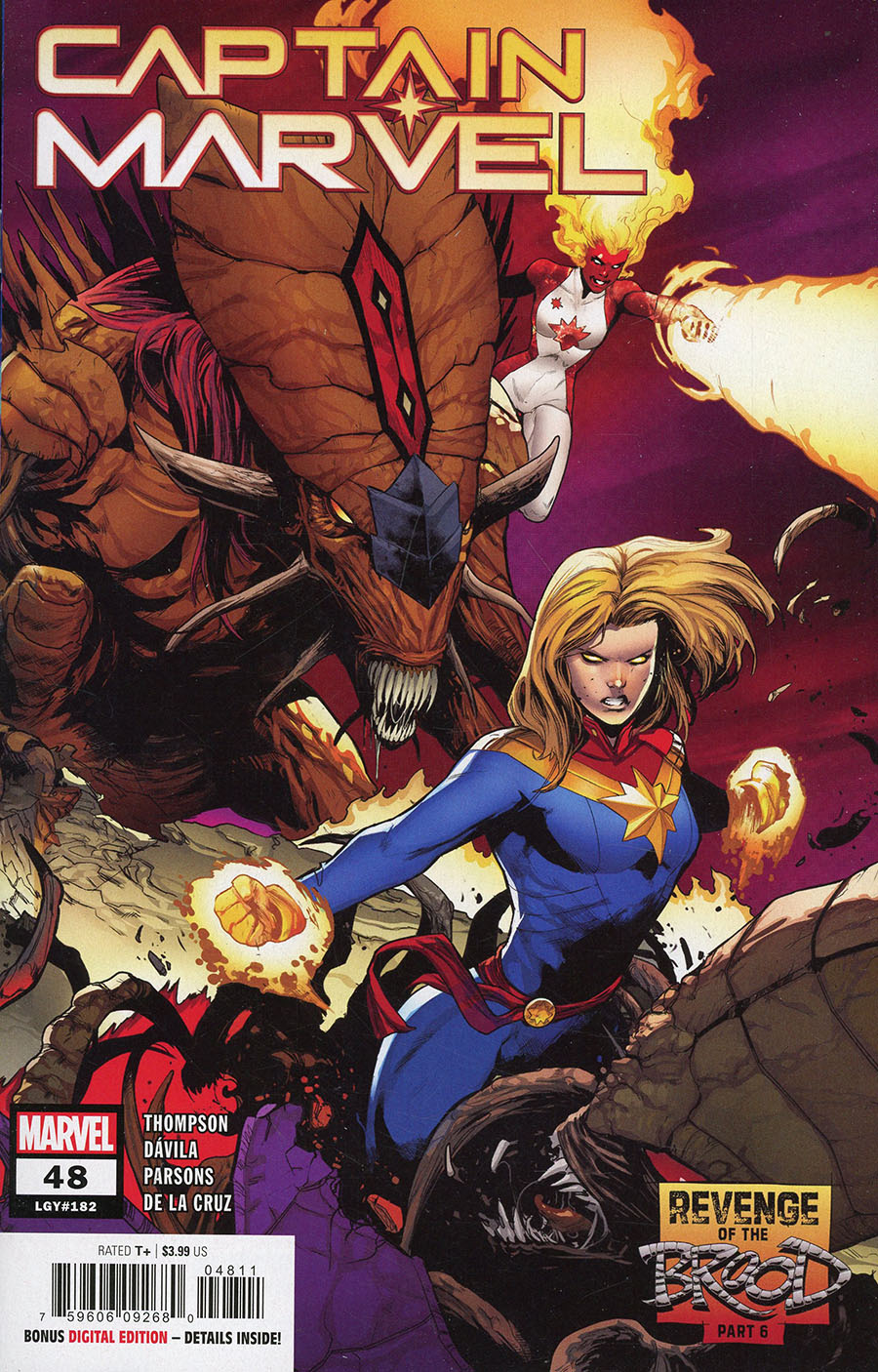 Captain Marvel Vol 9 #48 Cover A Regular Juan Frigeri Cover (Revenge Of The Brood Tie-In)