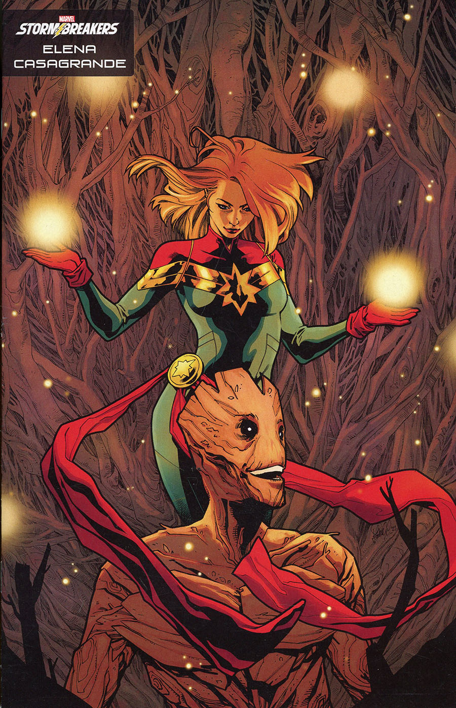 Captain Marvel Vol 9 #48 Cover C Variant Elena Casagrande Stormbreakers Cover (Revenge Of The Brood Tie-In)