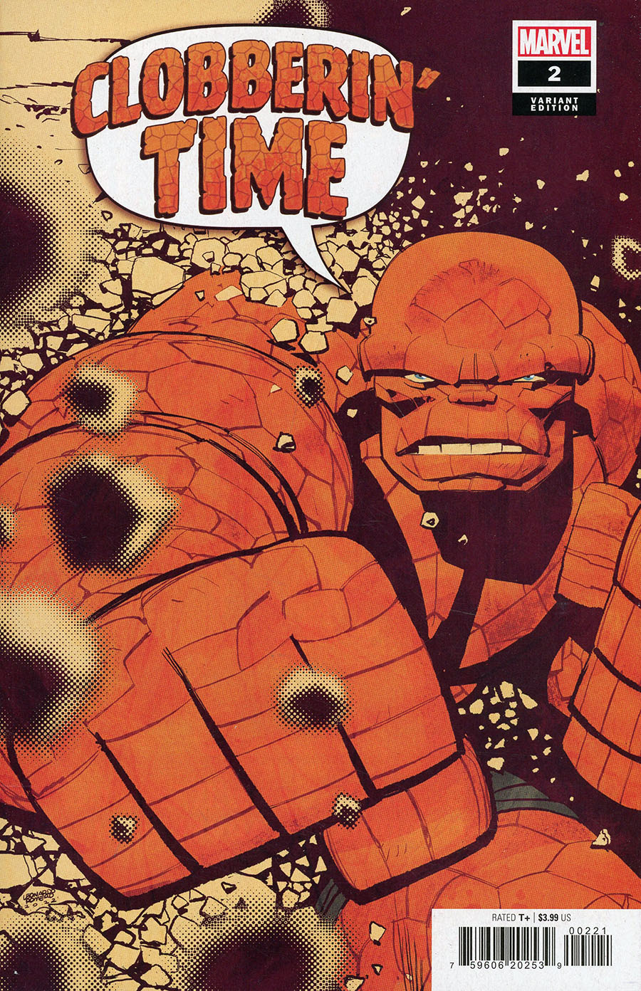 Clobberin Time #2 Cover B Variant Leonardo Romero Cover