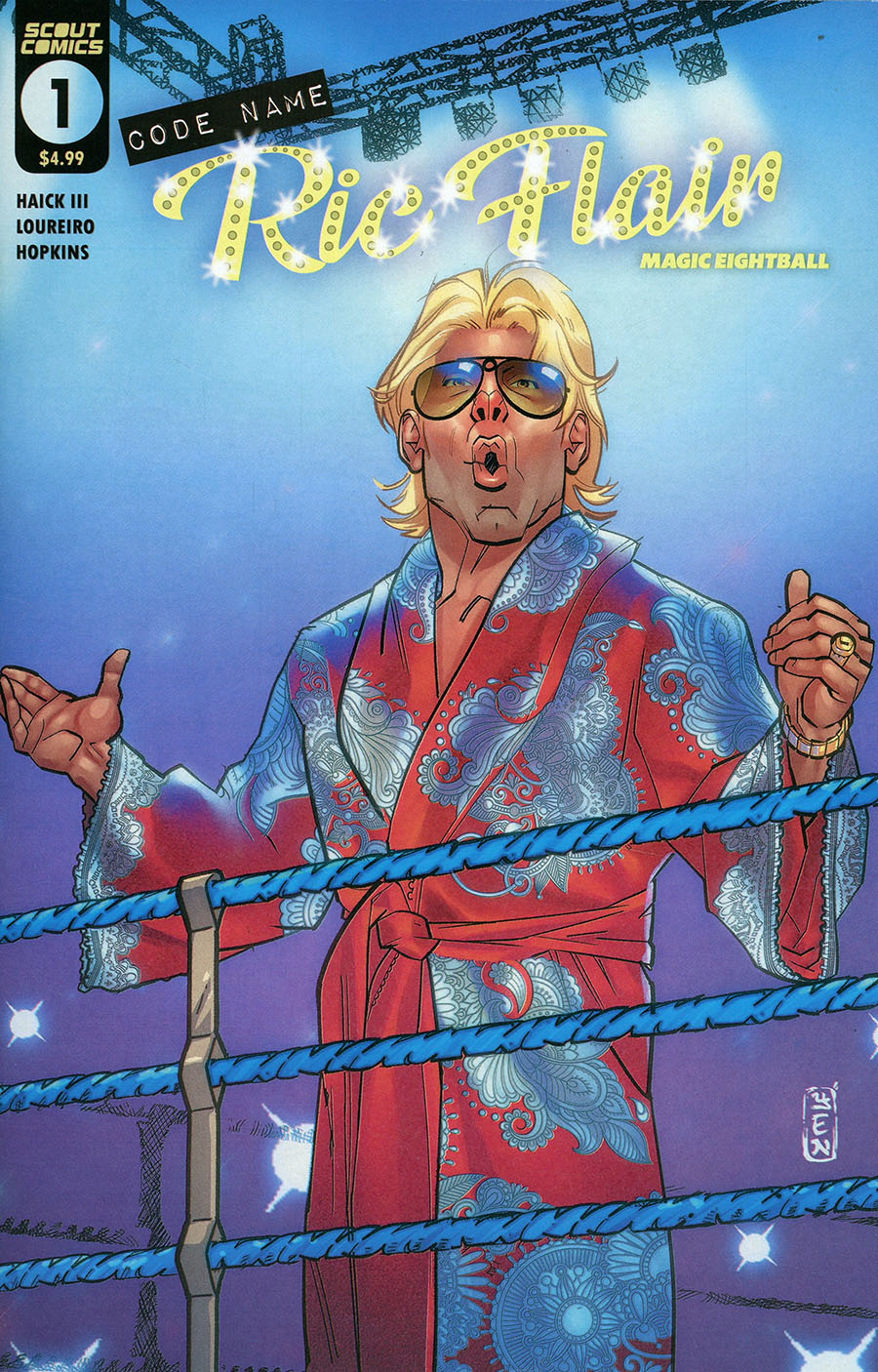 Codename Ric Flair Magic Eightball #1 Cover B Variant Georges Durate Cover