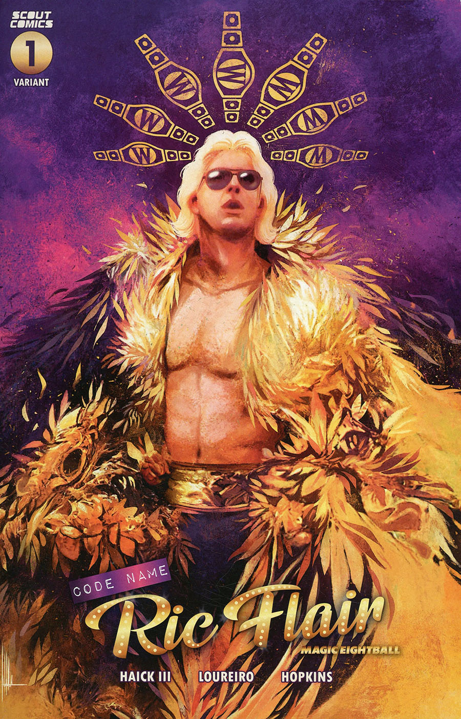 Codename Ric Flair Magic Eightball #1 Cover D Variant Luca Merli Cover