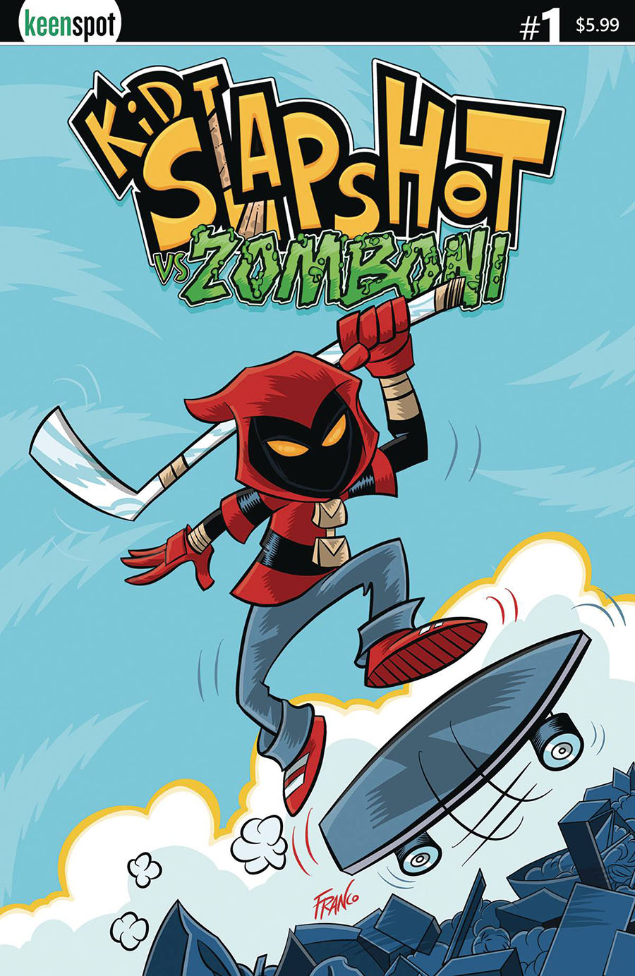 Kid Slapshot vs Zomboni #1 (One Shot) Cover B Variant Franco Cover