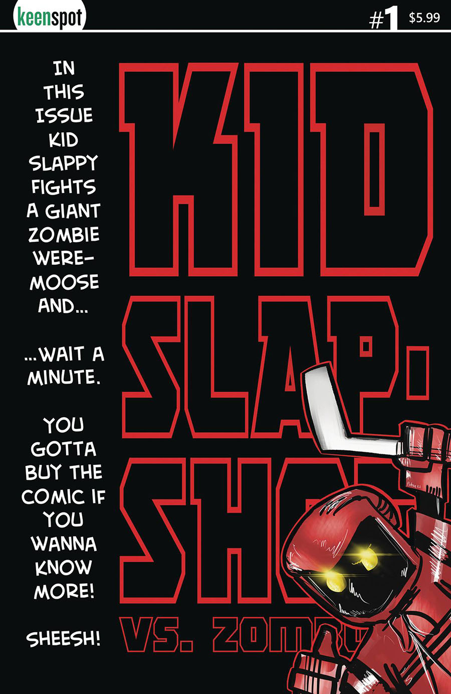 Kid Slapshot vs Zomboni #1 (One Shot) Cover D Variant Rob Potchak Cover