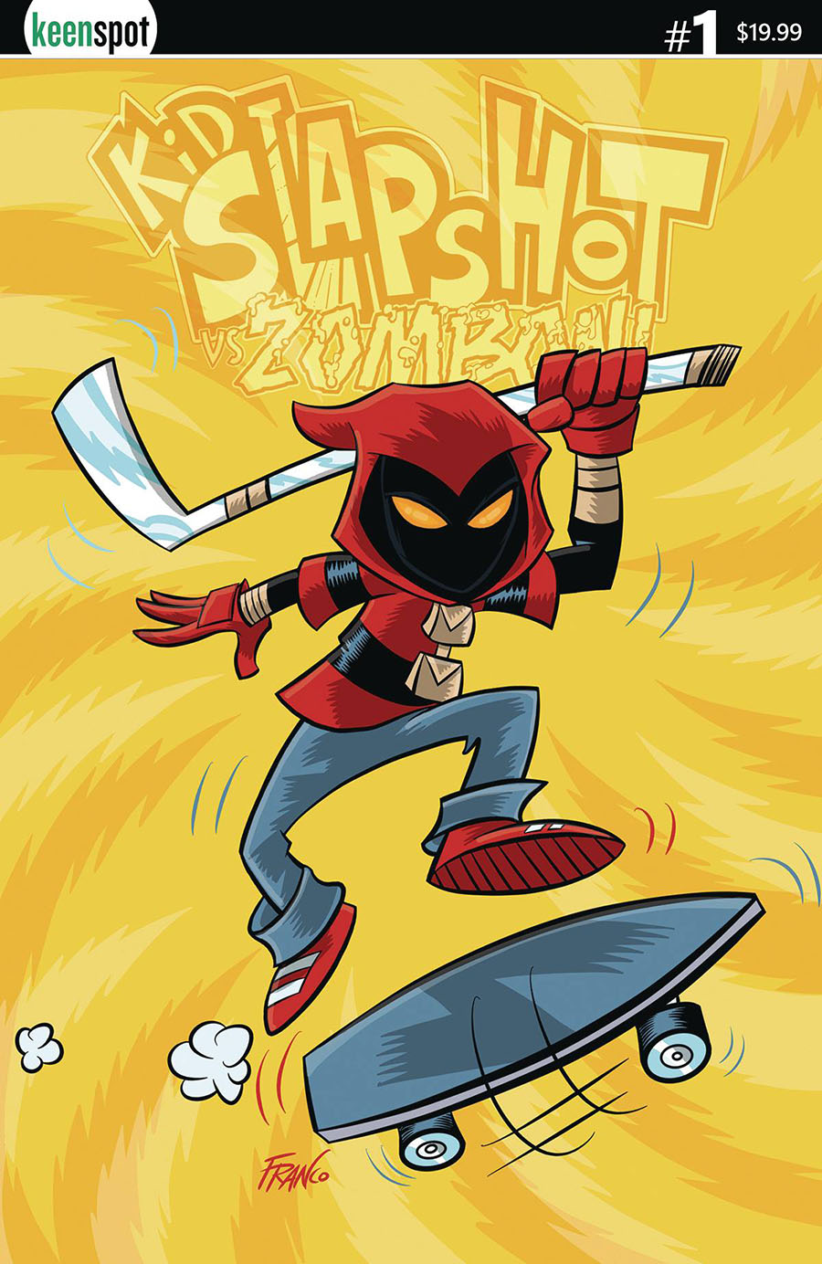 Kid Slapshot vs Zomboni #1 (One Shot) Cover E Variant Franco Holofoil Cover