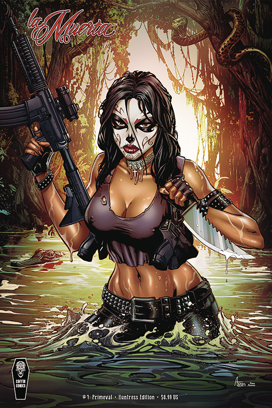 La Muerta Primeval #1 (One Shot) Cover B Variant Anthony Spay Huntress Cover