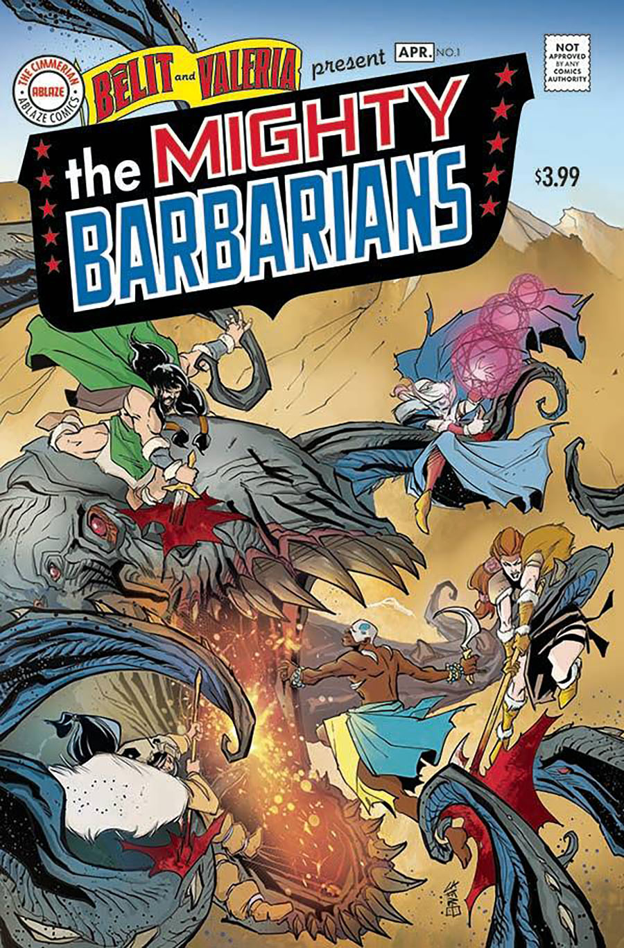 Mighty Barbarians #1 Cover D Variant Giuseppe Cafaro The Brave And The Bold 28 Homage Cover
