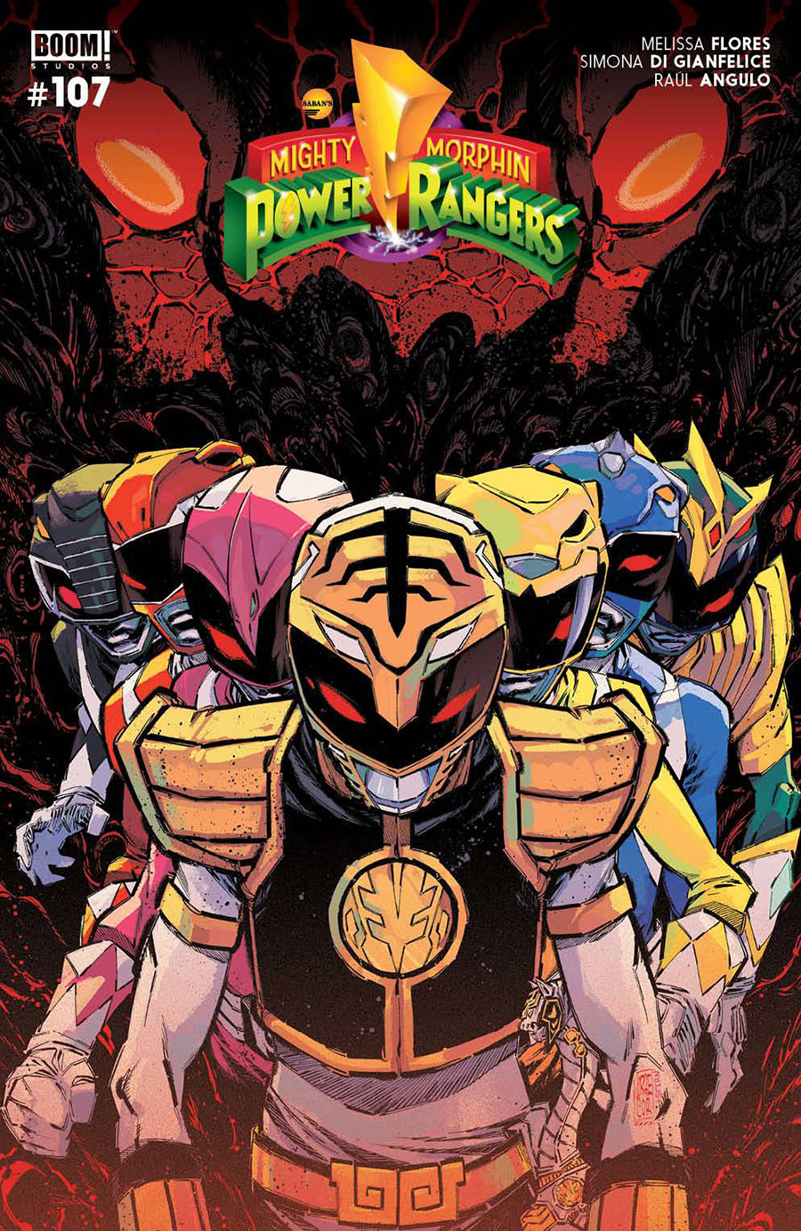 Mighty Morphin Power Rangers (BOOM Studios) #107 Cover B Variant Jorge Corona & Sarah Stern Cover