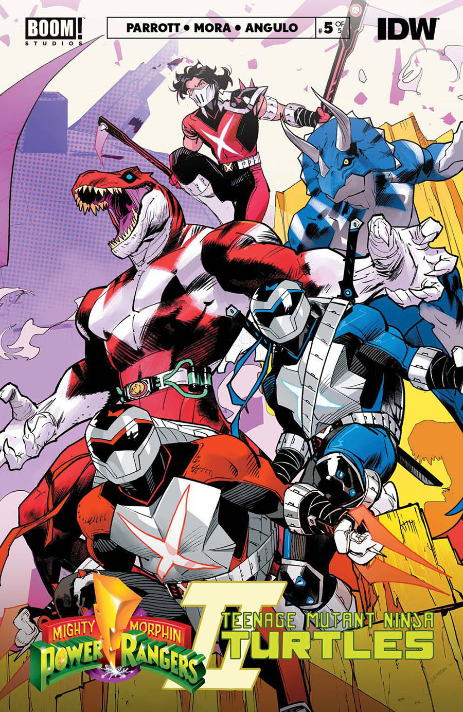 Mighty Morphin Power Rangers Teenage Mutant Ninja Turtles II #5 Cover A Regular Dan Mora Cover