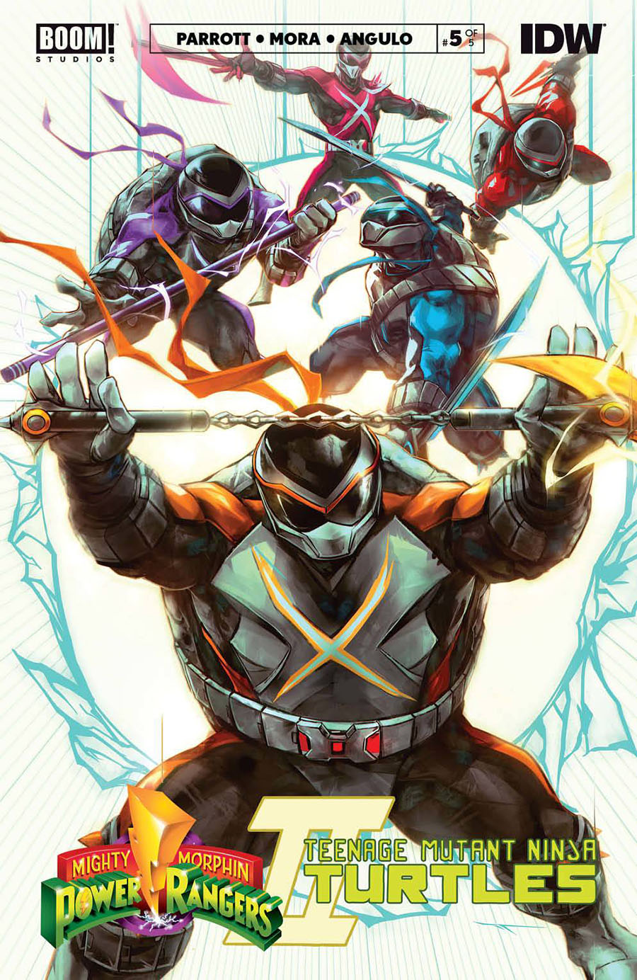 Mighty Morphin Power Rangers Teenage Mutant Ninja Turtles II #5 Cover D Variant Ivan Tao TMNT Cover