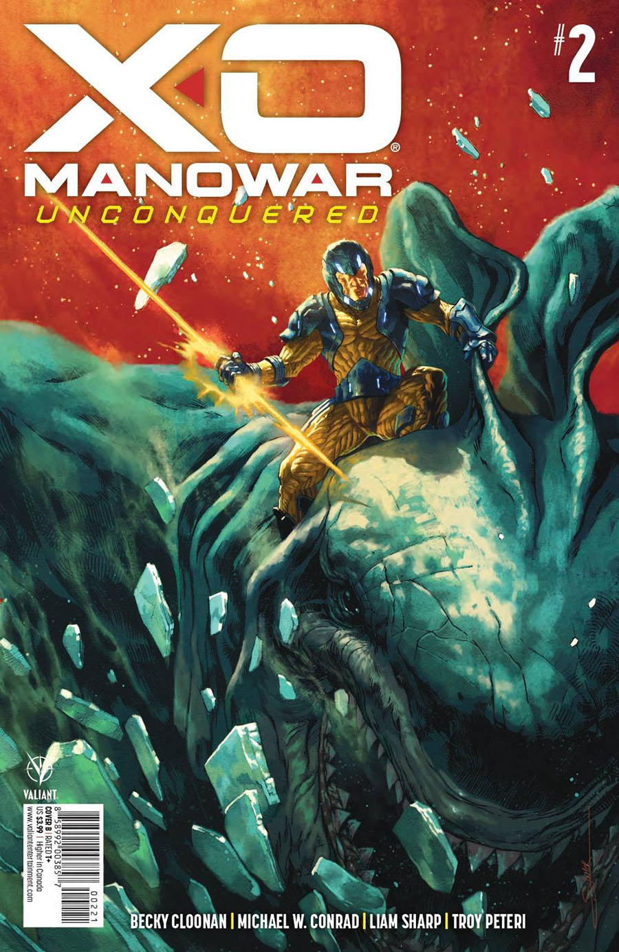 X-O Manowar Unconquered #2 Cover B Variant Valentin Secher Cover