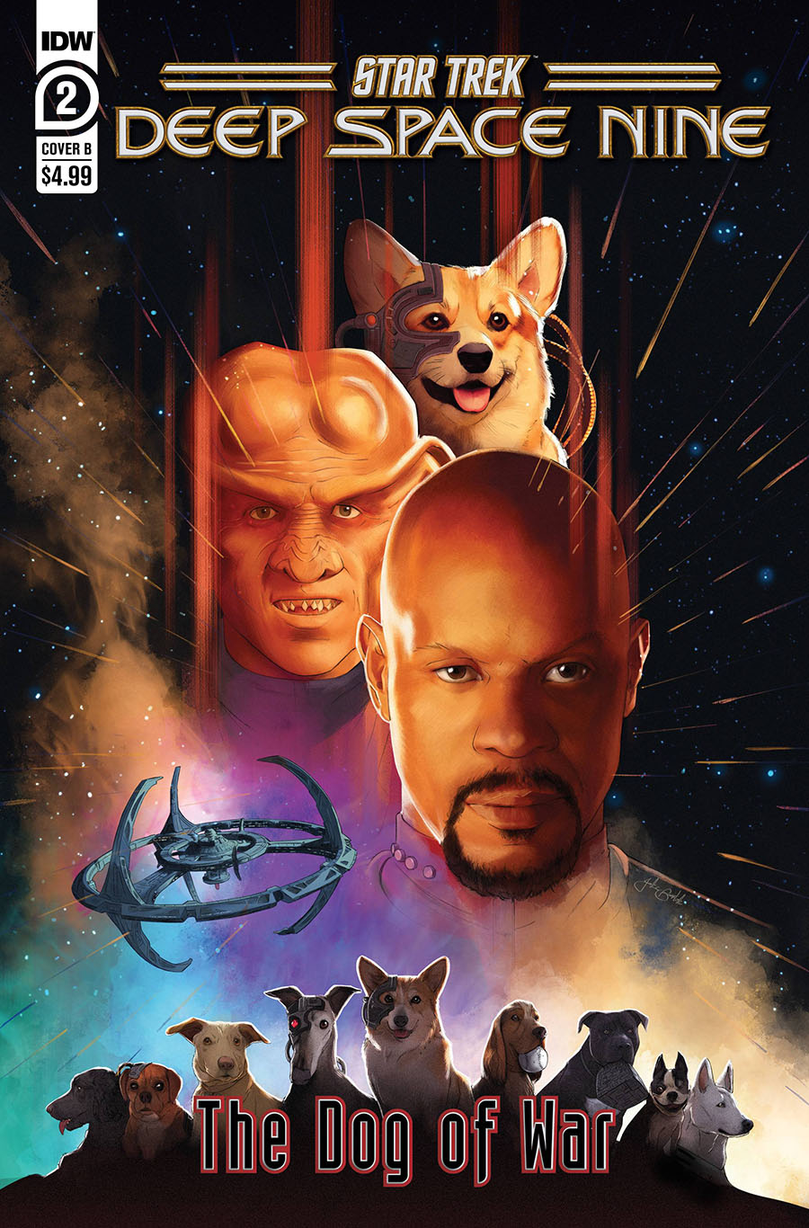 Star Trek Deep Space Nine Dog Of War #2 Cover B Variant Jake Bartok Cover