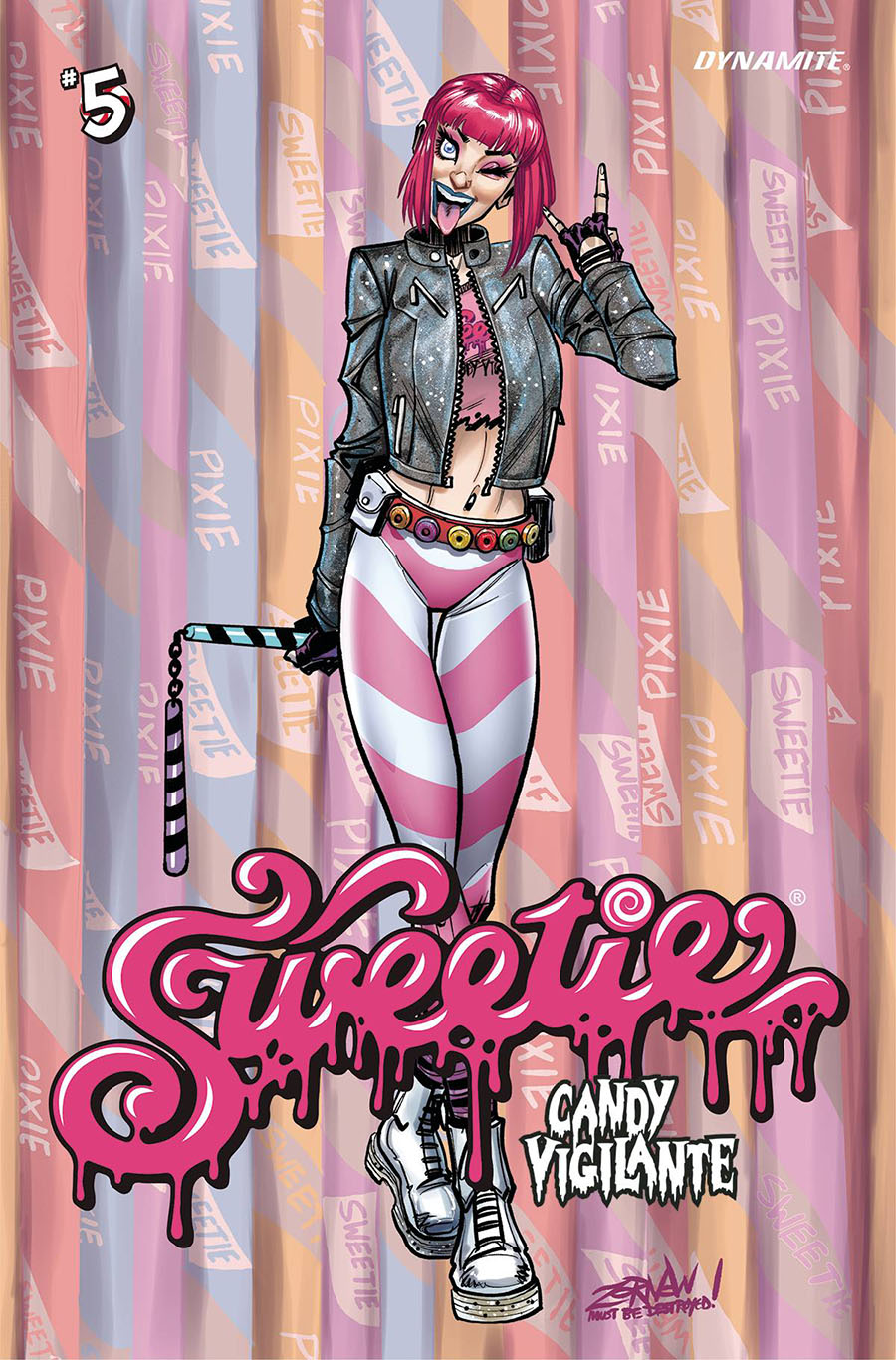 Sweetie Candy Vigilante #5 Cover B Variant Jeff Zornow Pixie Stix Cover