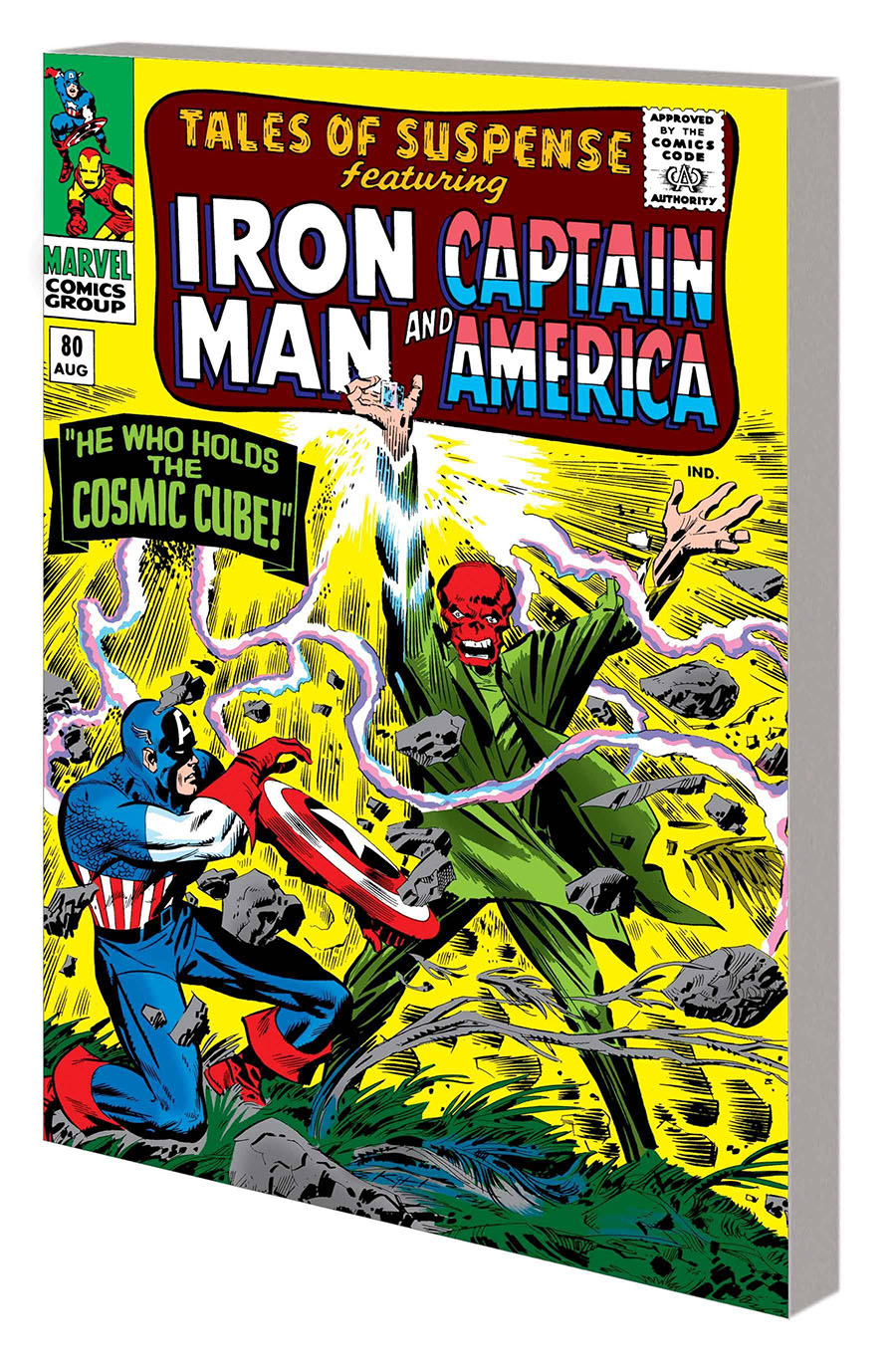 Mighty Marvel Masterworks Captain America Vol 2 Red Skull Lives TP Direct Market Jack Kirby Variant Cover