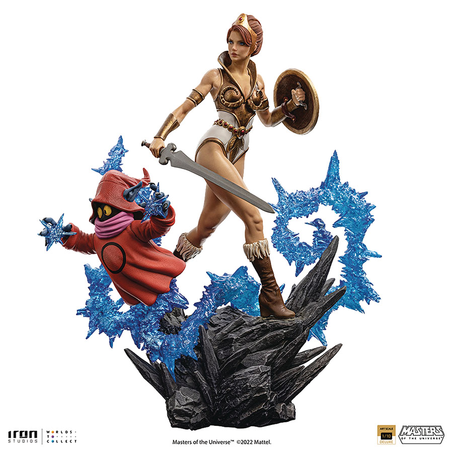 Masters Of The Universe Teela & Orko Deluxe Art Scale Statue