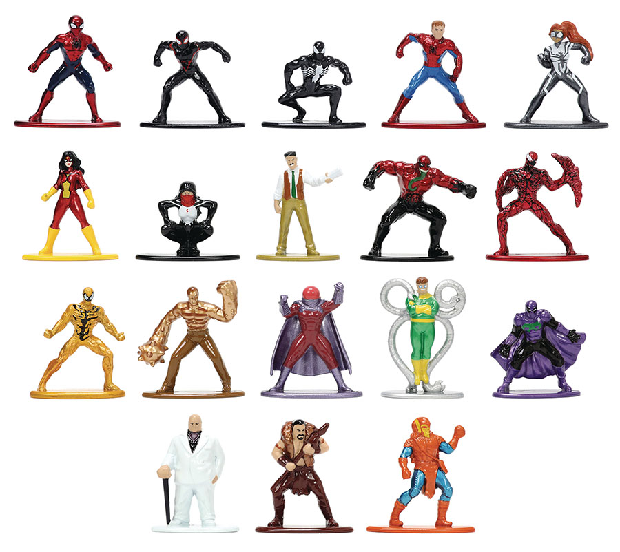 Spider-Man Nano MetalFigs Wave 8 18-Figure Pack