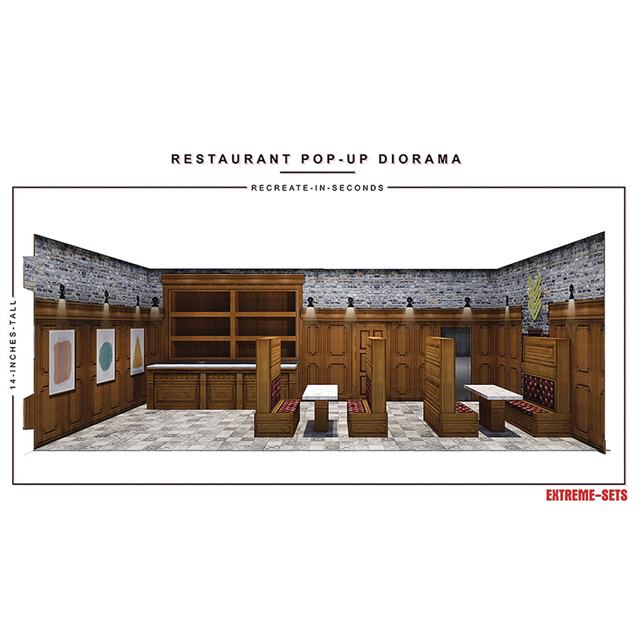 Extreme Sets 1/12 Scale Pop-Up Diorama - Restaurant