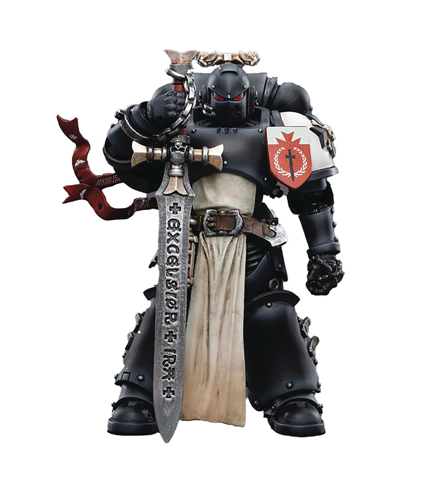 Joytoy Warhammer 40000 Black Templars 1/18 Scale Action Figure - Emperors Champion Rolantus