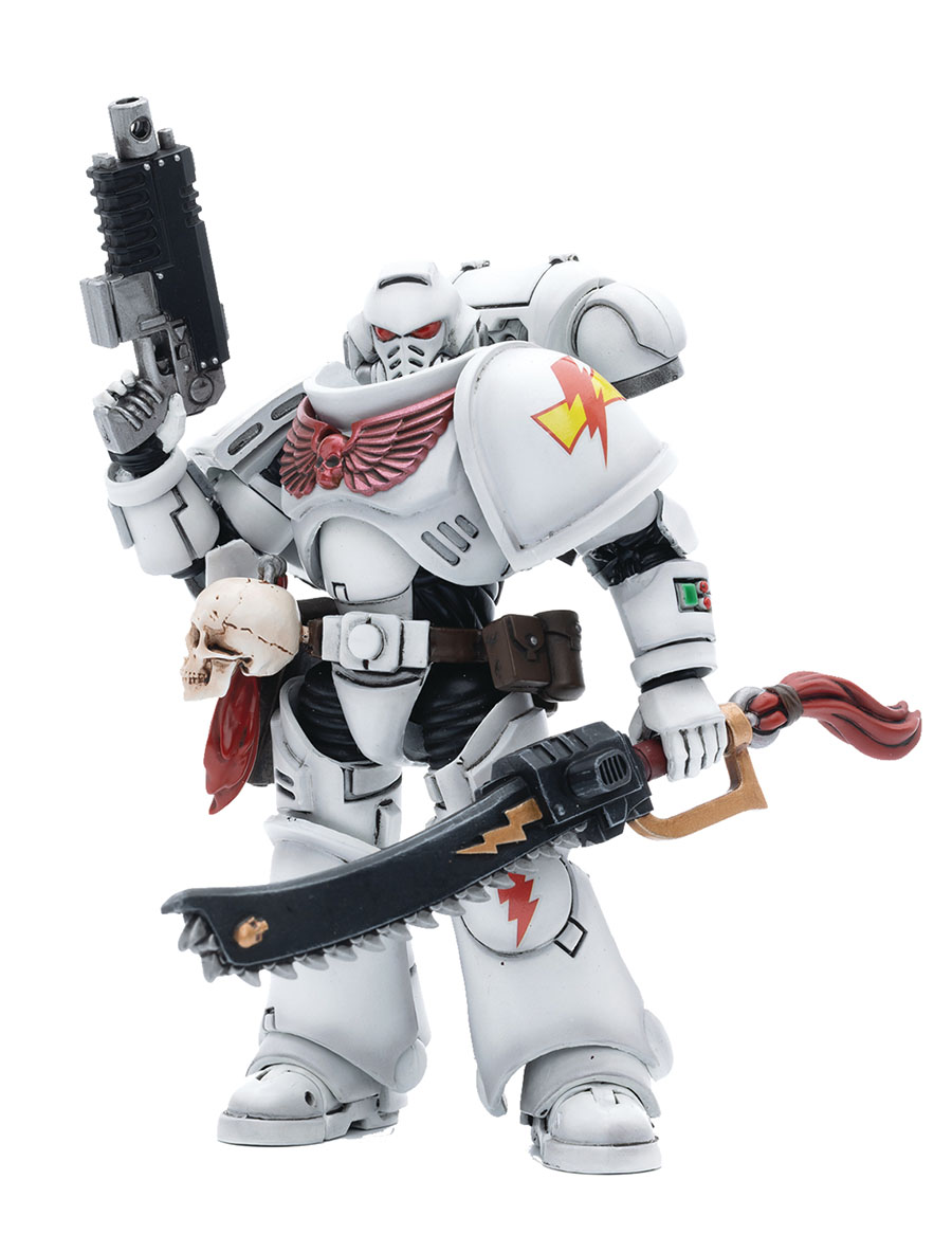 Joytoy Warhammer 40000 White Scars 1/18 Scale Action Figure - Assault Intercessor Batjargal