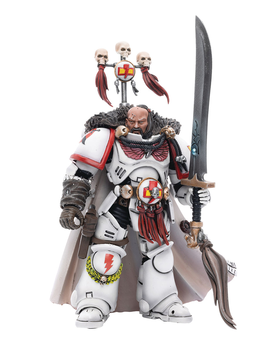 Joytoy Warhammer 40000 White Scars 1/18 Scale Action Figure - Captain Korsarro Khan