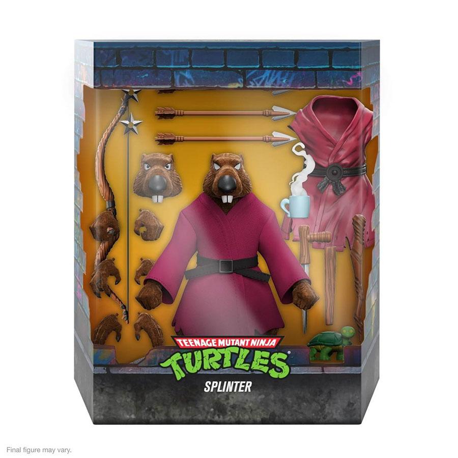 Teenage Mutant Ninja Turtles Ultimate Action Figure - Splinter (Flocked)