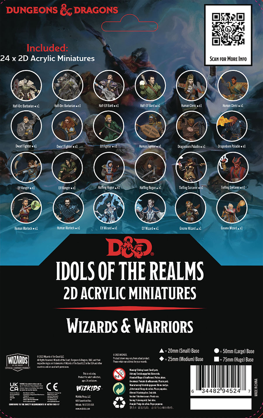 Dungeons & Dragons Idols Of The Realms 2D Sets - Wizards & Warriors