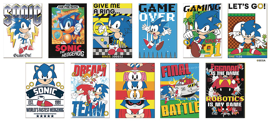 Sonic The Hedgehog Magnet 36-Count Assortment Case