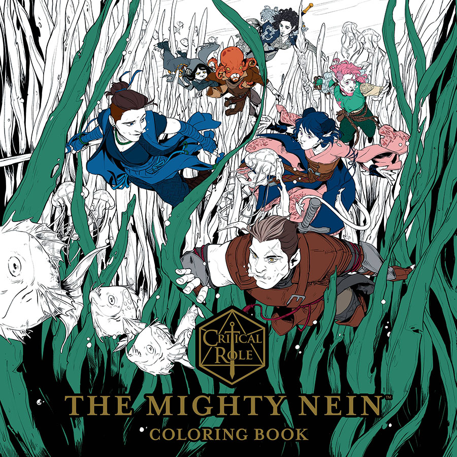 Critical Role Mighty Nein Adult Coloring Book TP