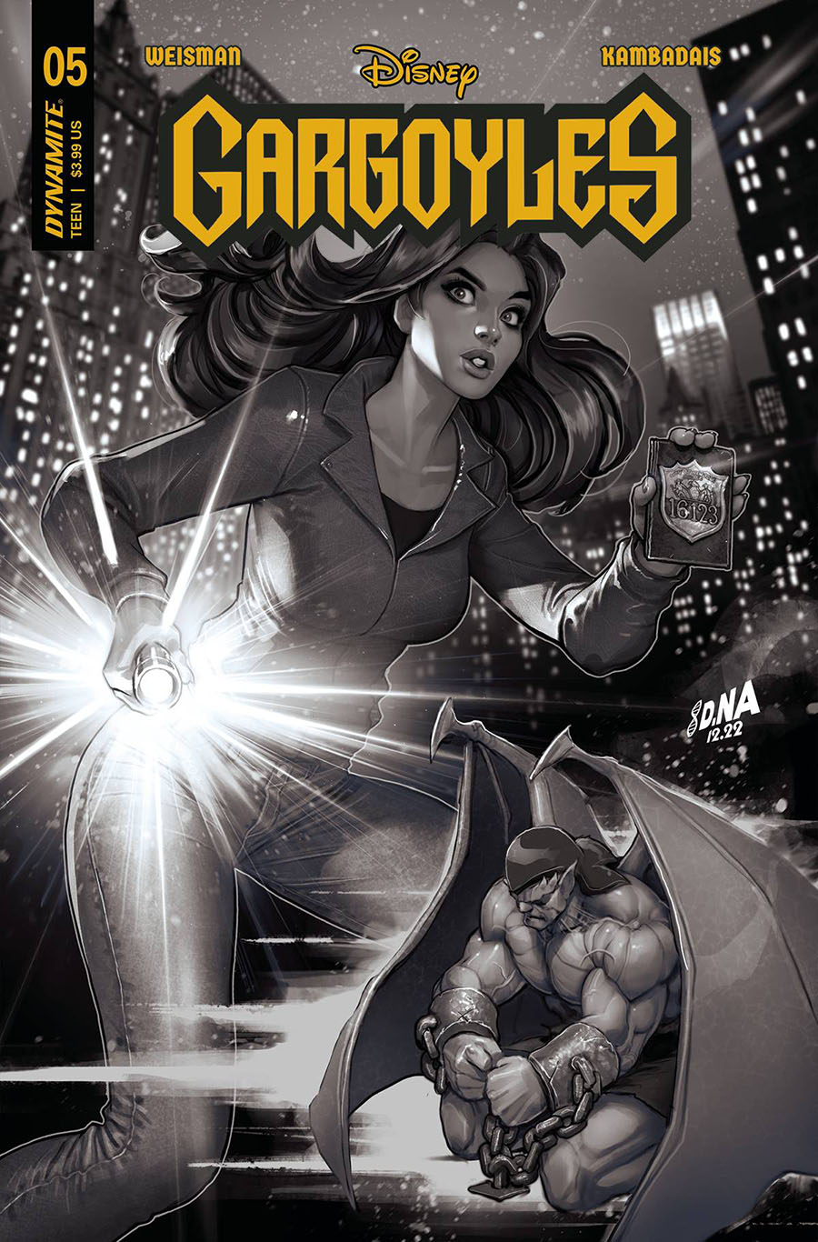 Gargoyles Vol 3 #5 Cover I Incentive David Nakayama Black & White Cover