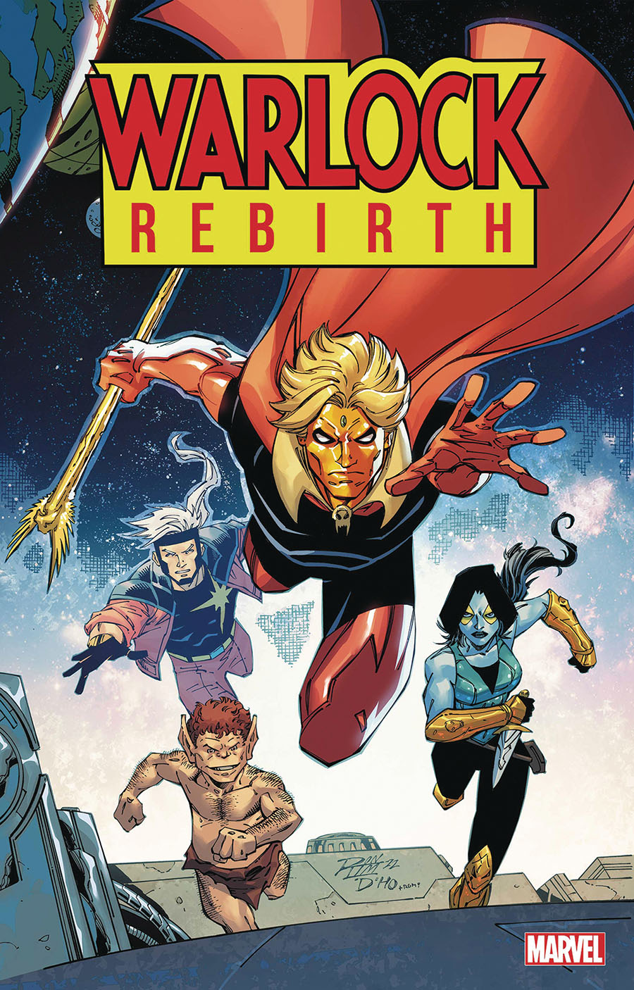 Warlock Rebirth #1 Cover I DF Gold Signature Series Signed By Ron Marz