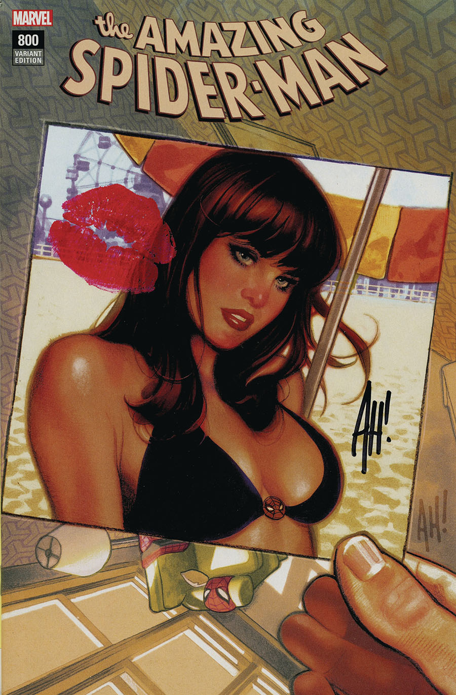 Amazing Spider-Man Vol 4 #800 Cover Z-L DF Exclusive Adam Hughes Variant Cover Signed By Adam Hughes