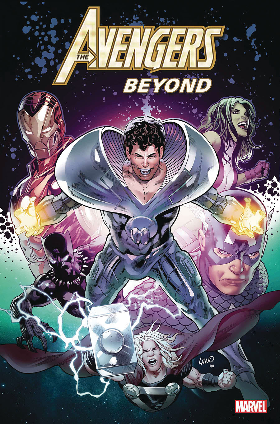 Avengers Beyond #1 Cover F DF Signed By Greg Land