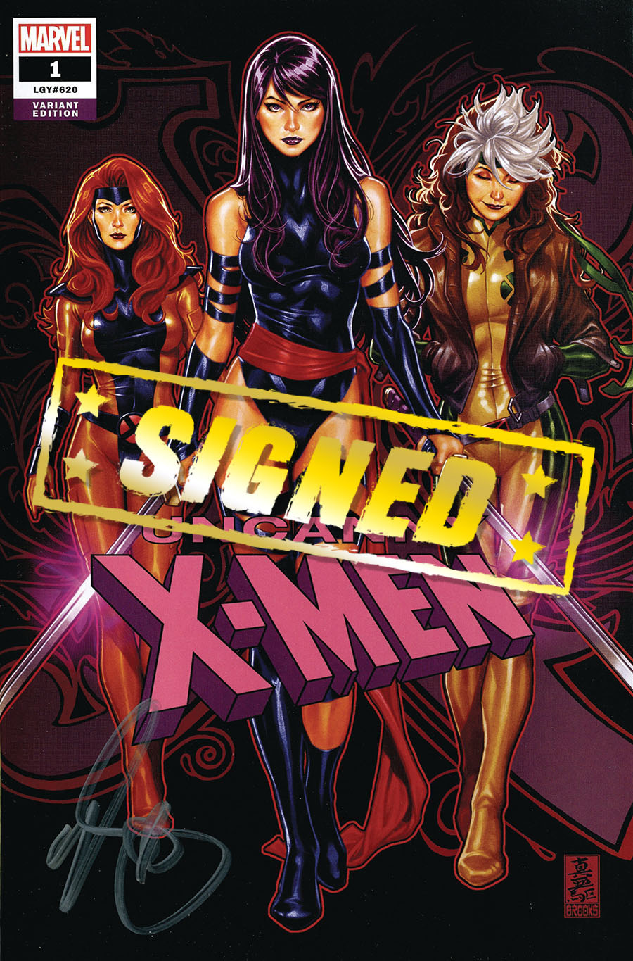 Uncanny X-Men Vol 5 #1 Cover Z-B DF Exclusive Mark Brooks Variant Cover Signed By Mark Brooks