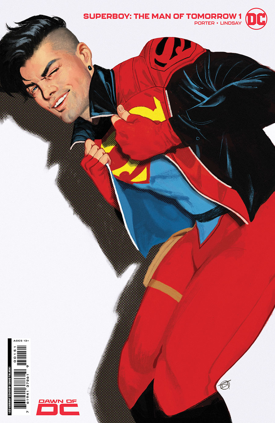 Superboy The Man Of Tomorrow #1 Cover F Incentive David Talaski Card Stock Variant Cover