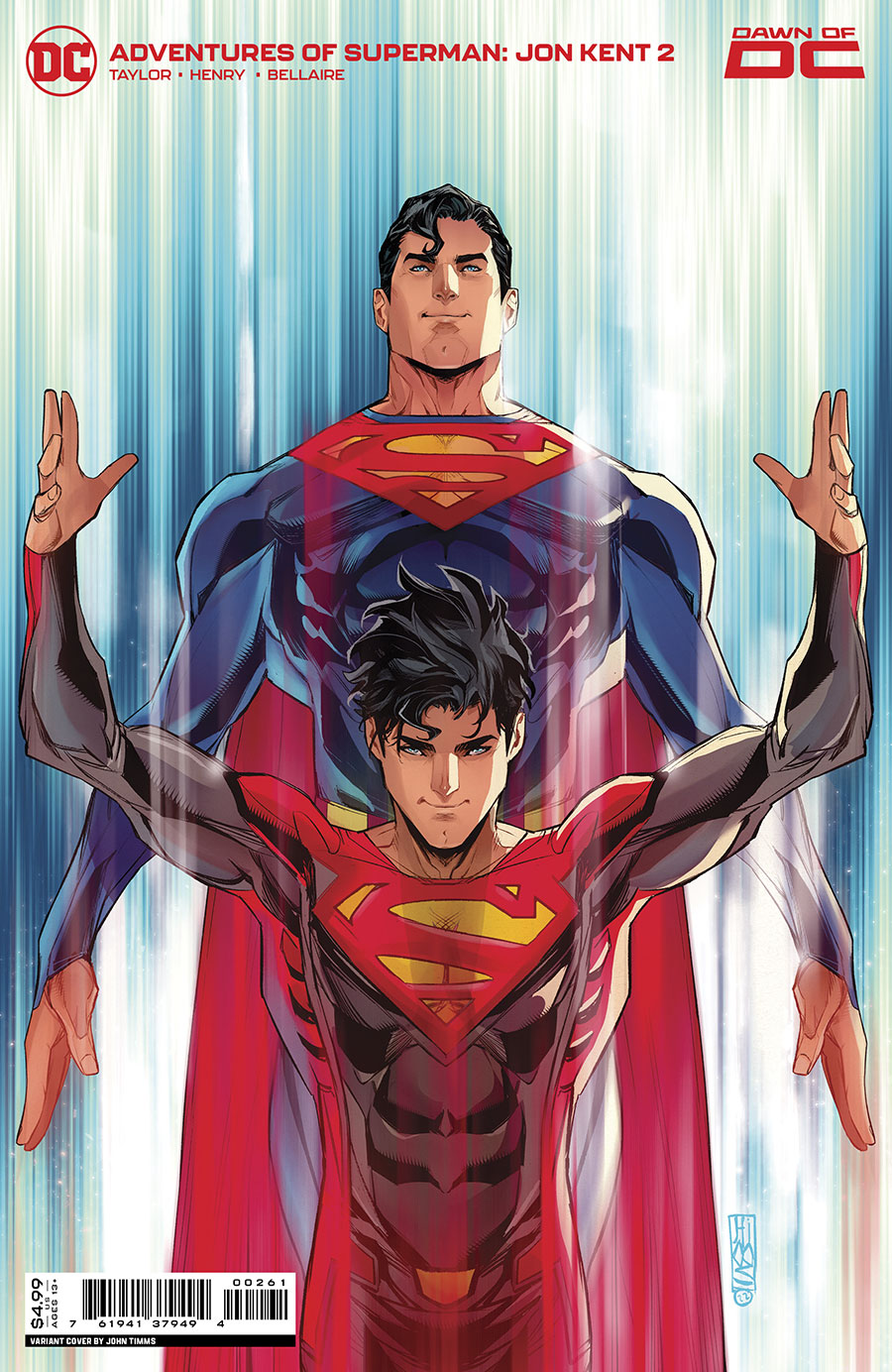 Adventures Of Superman Jon Kent #2 Cover D Variant John Timms Superman Card Stock Cover