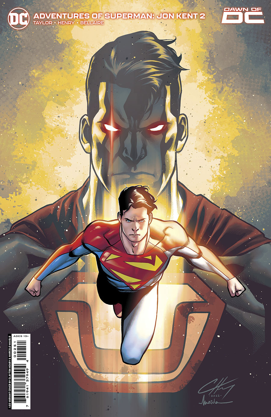 Adventures Of Superman Jon Kent #2 Cover F Incentive Clayton Henry Foil Variant Cover