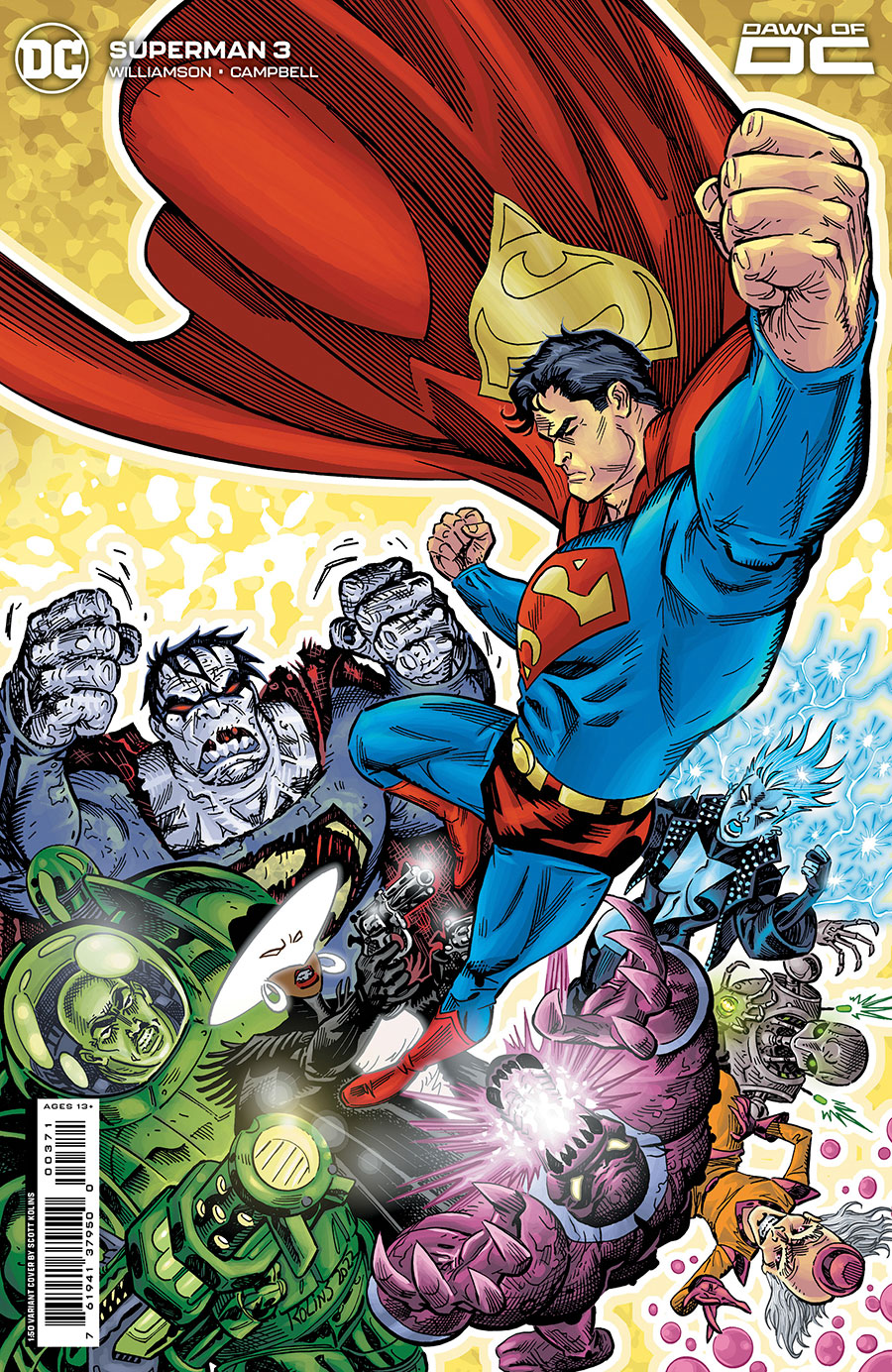 Superman Vol 7 #3 Cover H Incentive Scott Kolins Card Stock Variant Cover