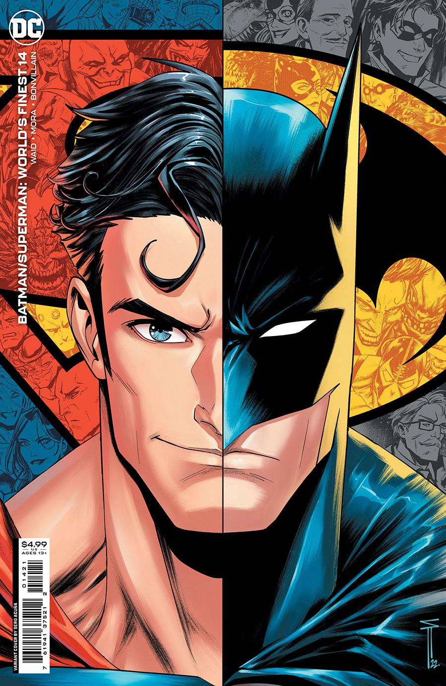 Batman Superman Worlds Finest #14 Cover B Variant Serg Acuna Card Stock Cover