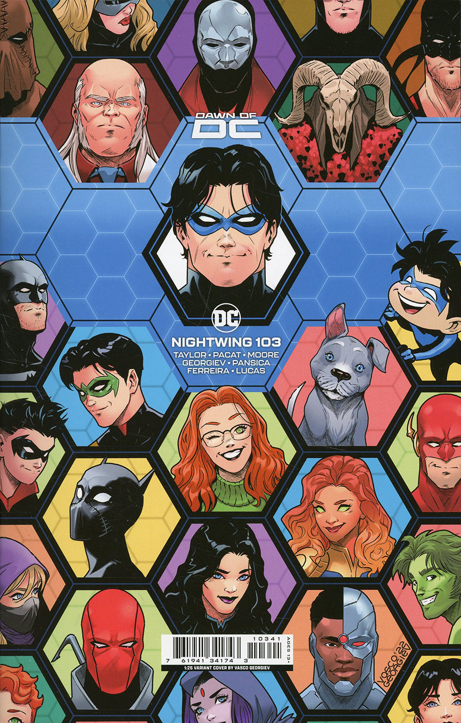 Nightwing Vol 4 #103 Cover E Incentive Vasco Georgiev Card Stock Variant Cover