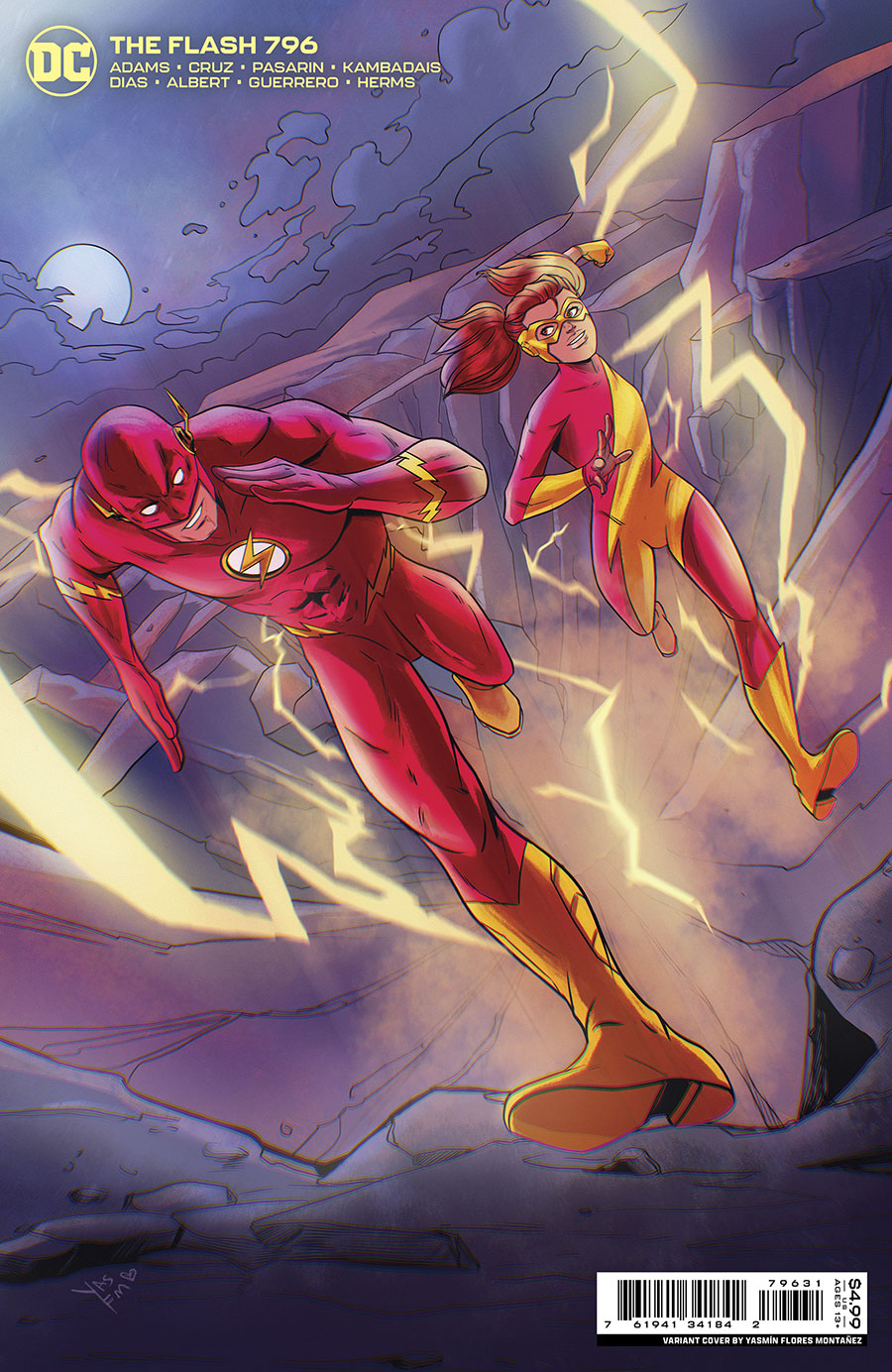 Flash Vol 5 #796 Cover C Variant Yasmin Flores Montanez Card Stock Cover (One-Minute War Part 7)