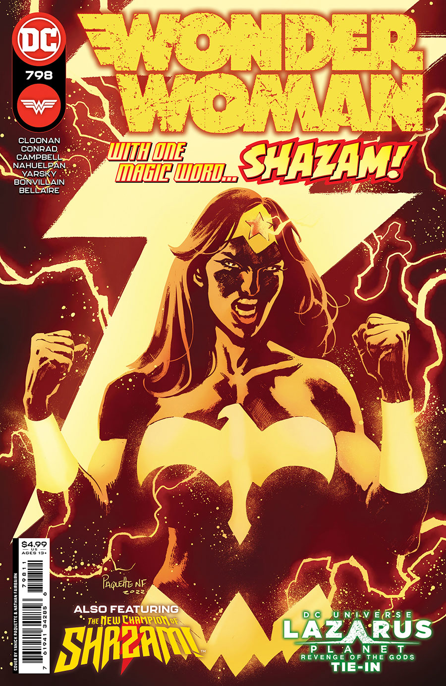 Wonder Woman Vol 5 #798 Cover A Regular Yanick Paquette Cover (Revenge Of The Gods Tie-In)