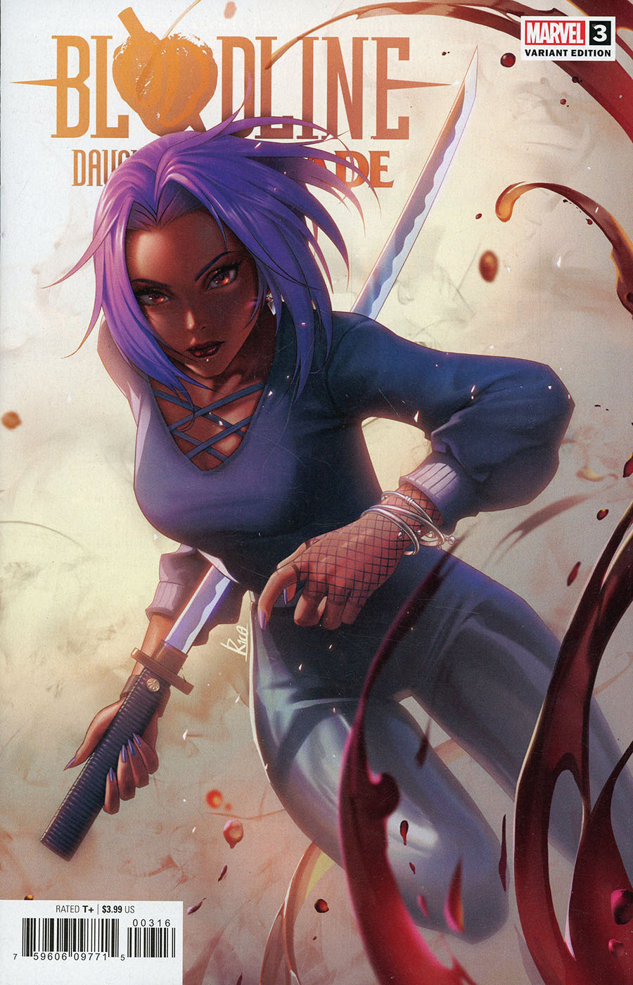 Bloodline Daughter Of Blade #3 Cover C Incentive R1C0 Variant Cover