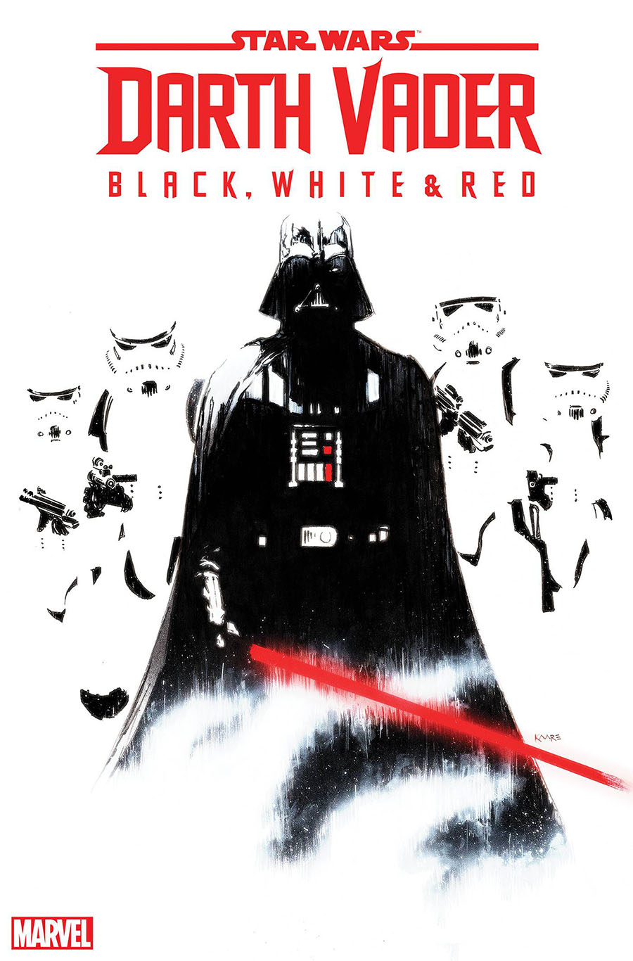Star Wars Darth Vader Black White And Red #1 Cover D Incentive Kaare Andrews Variant Cover